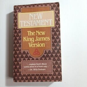 Vintage NKJV New Testament Thomas Nelson Paperback Billy Graham Quote Red L